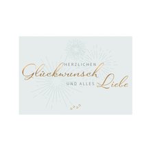 Lade das Bild in den Galerie-Viewer, POSTKARTE "Glückwunsch"