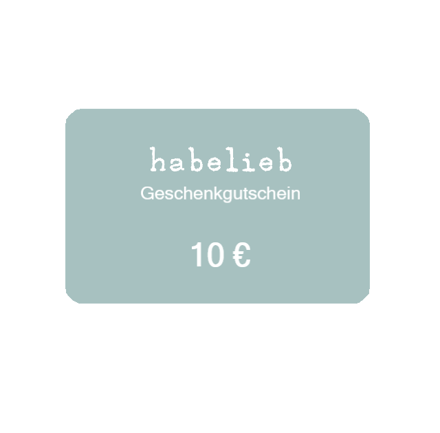 Geschenkgutschein habelieb -10 EURO-